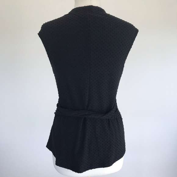 Anthropologie Deletta Swiss Dot Wrap Tank Top - Picture 8 of 9